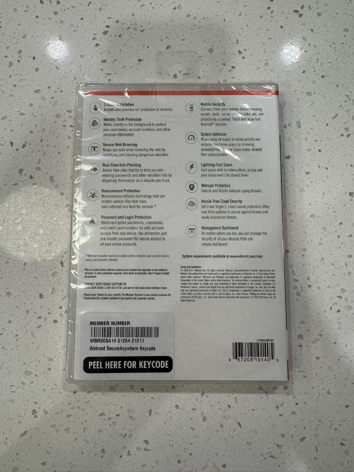 Webroot Internet Security with Antivirus [3 Devices PC, Mac, and Mobile] Sealed