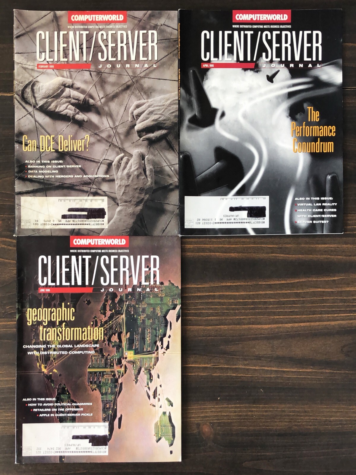 1995 Client/Server Journal Magazine - Lot of 3