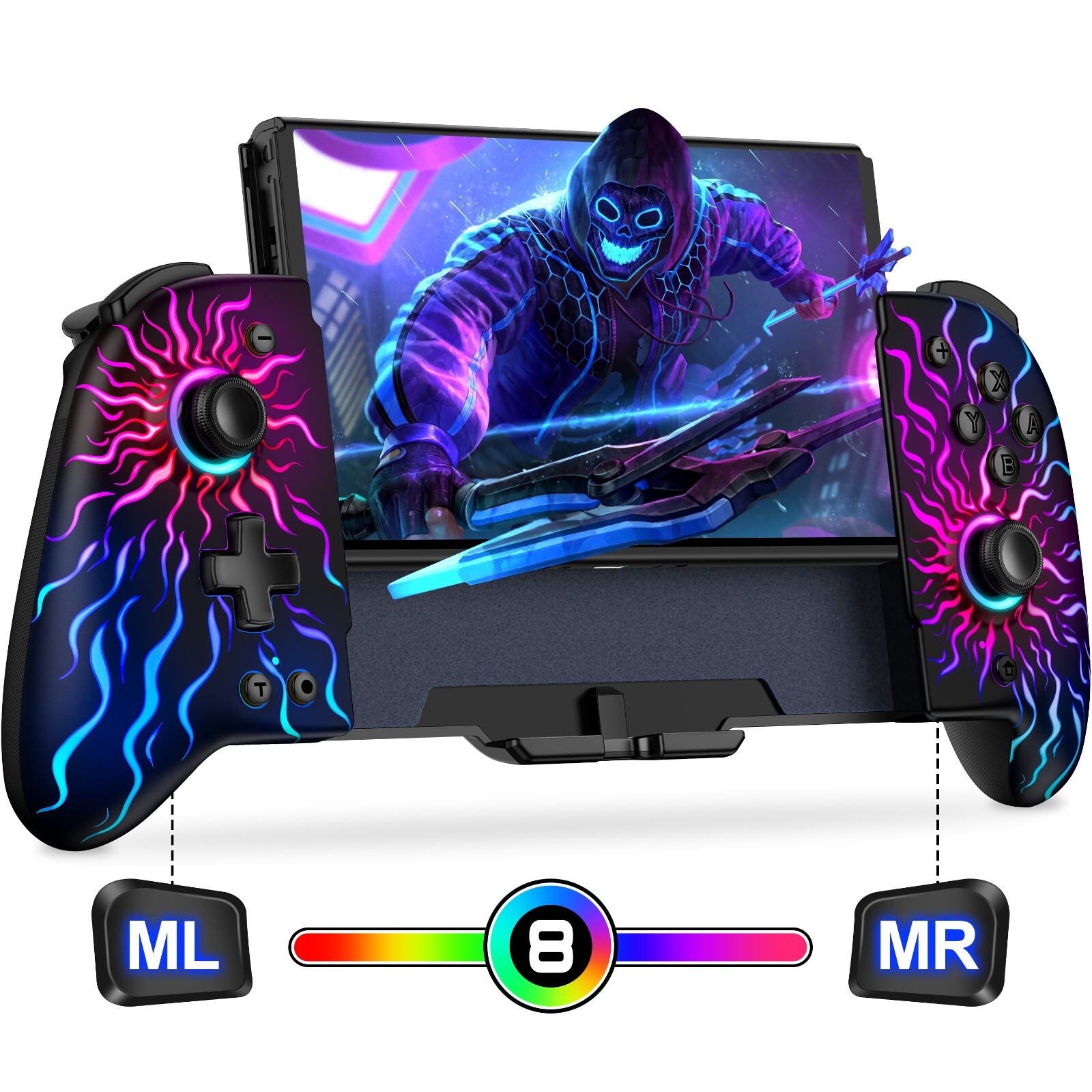Wireless Joypad Controller,One-Piece Controller for for Nintendo Switch/OLED