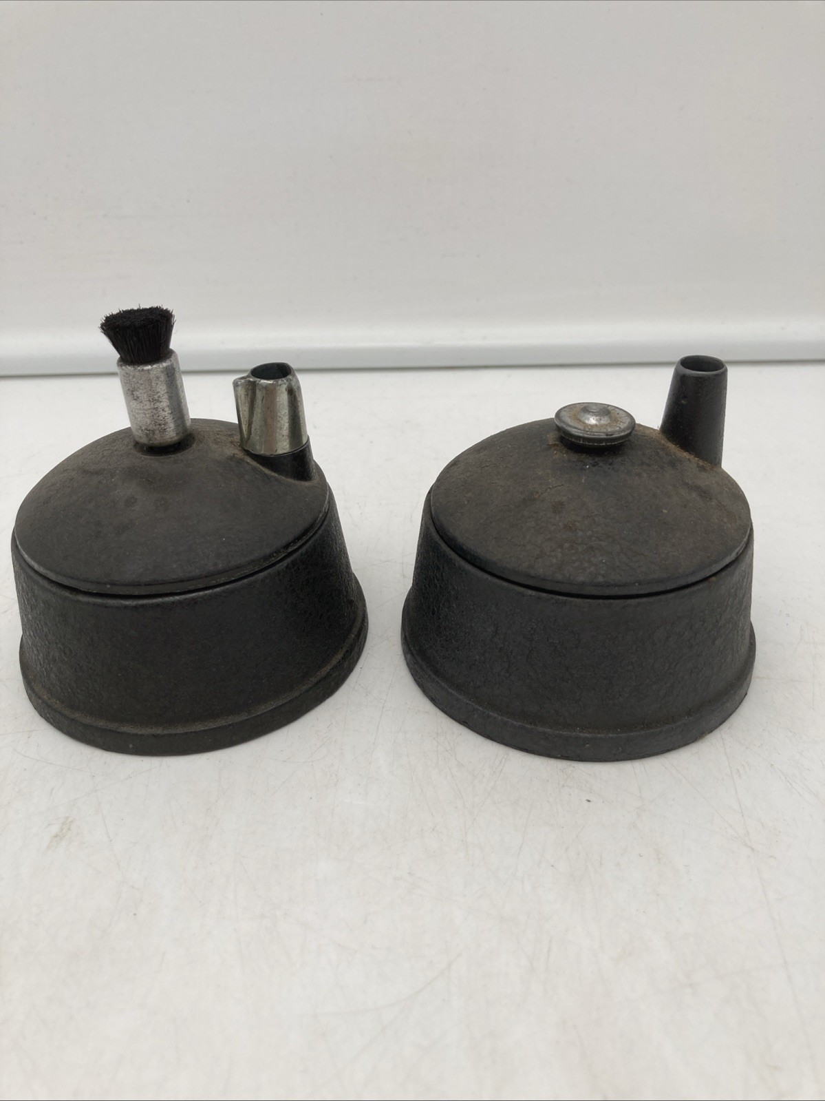 Vtg LOT of 2 Dietzgen Tru-point Mechanical Cast Iron Pencil Pointer Sharpener
