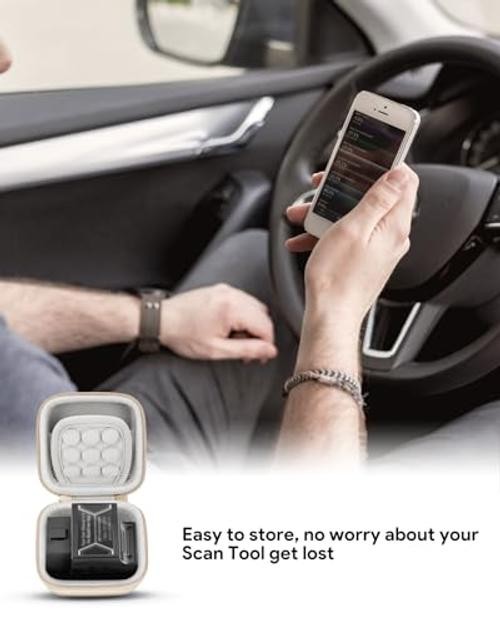 BlueDriver OBD2 Scanner Case - Bluetooth OBDII Diagnostic Tool - Beige