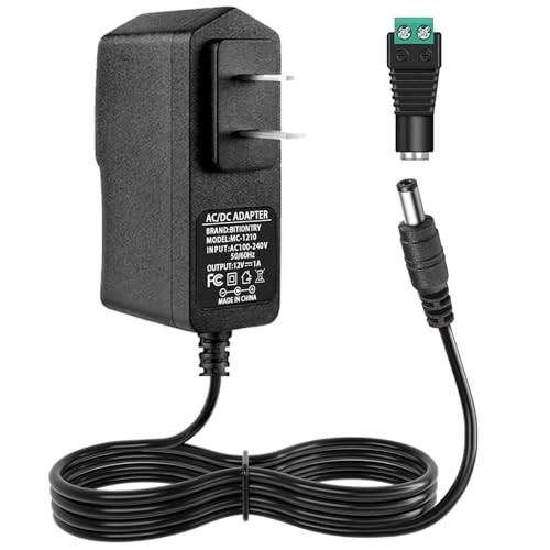 DC 12V 1A Power Supply 12W AC Adapter 100~240V 50-60hz to 12 Volt 1Amp 0.5A T...