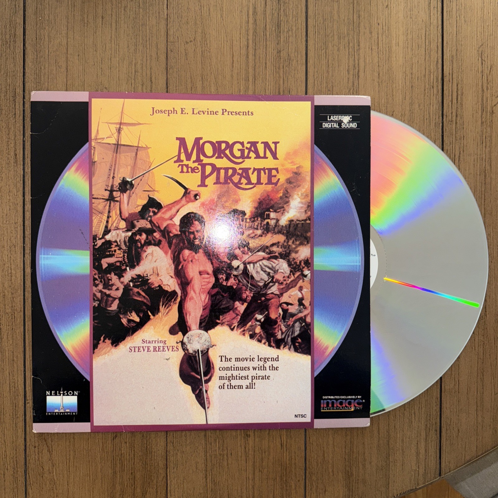 Morgan the Pirate Laserdisc Movie Starring Steve Reeves Extended Play