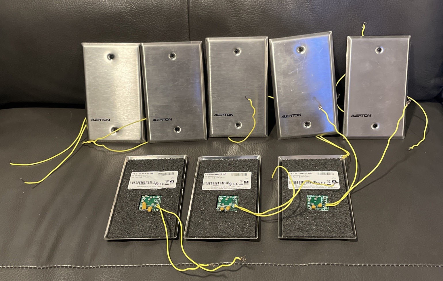 Lot Of 8 Used TS-1101-WA-10-AA ALERTON Wall Plate Room Sensors HVAC Systems