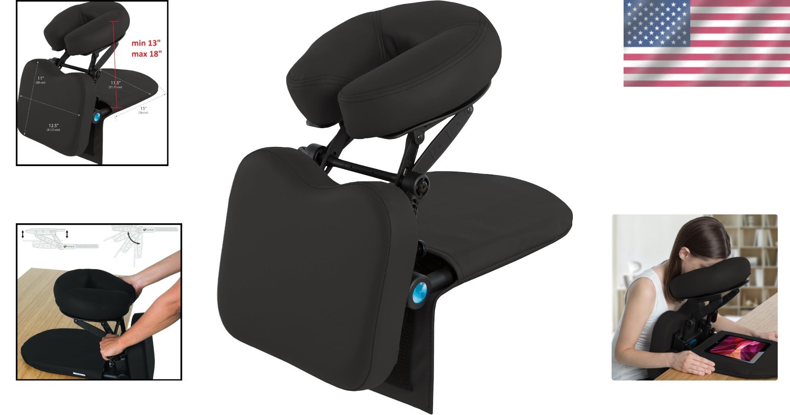Ultra-Portable Massage Tabletop System