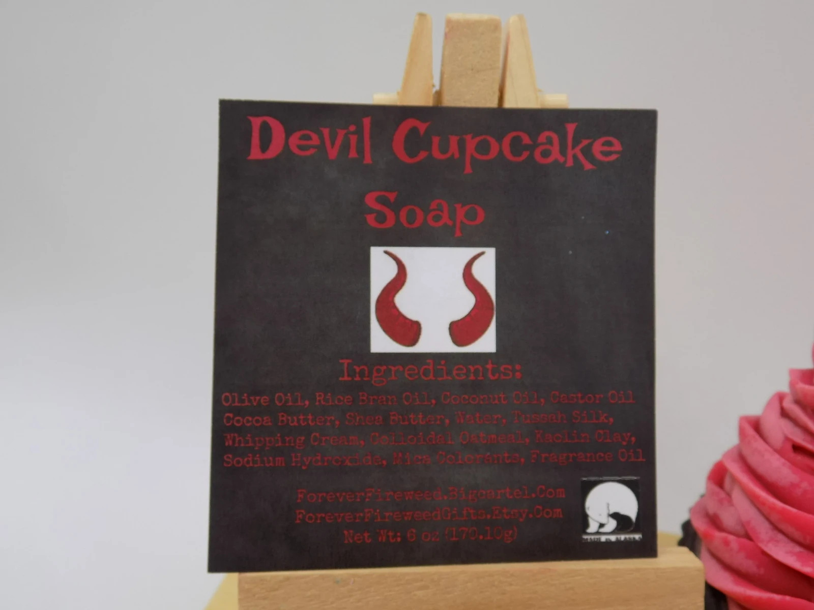 Devil / Halloween Soap / Cupcake Soap