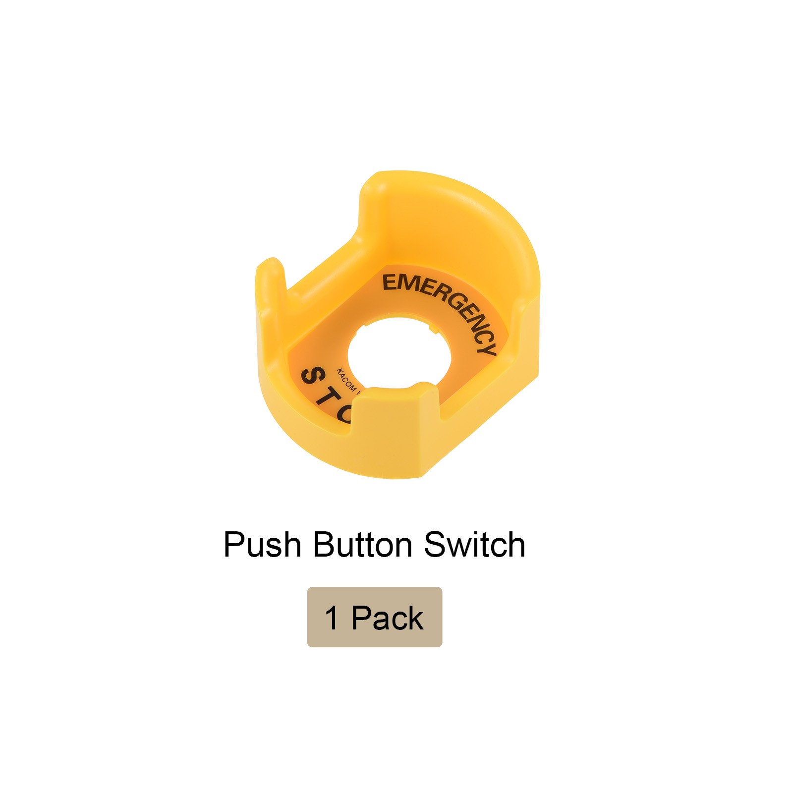 Two Feet Emergency Stop Guard Protective Cover 30mm / Yellow