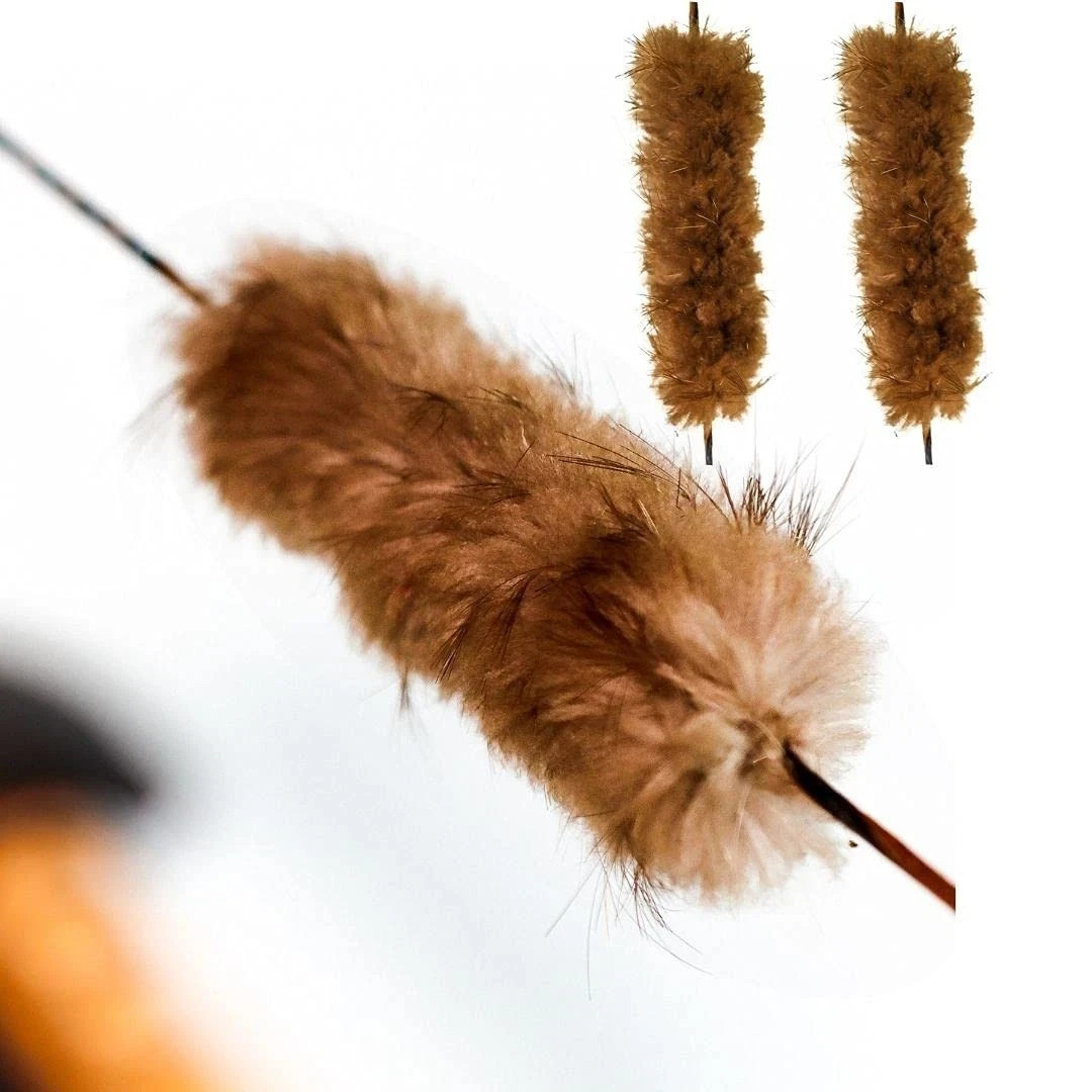 Shatterproof Archery Beaver Fur Bowstring Silencers Bow String Silencers for Rec