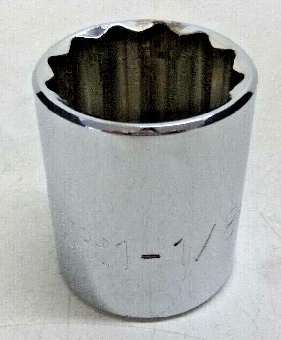 NEW!! Proto J5436, 1-1/8" Standard Socket, 1/2" Drive, 12 Point