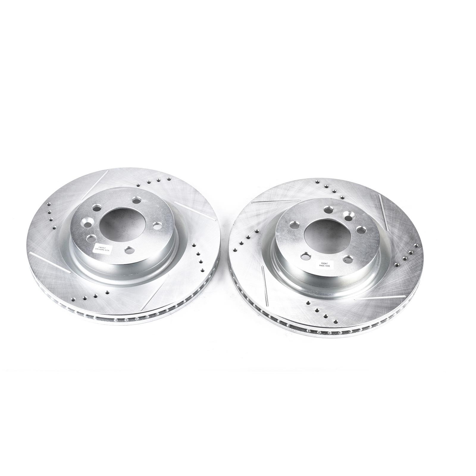 Power Stop EBR806XPR Drilled & Slotted Front Rotor Set for 05-09 Land Rover LR3