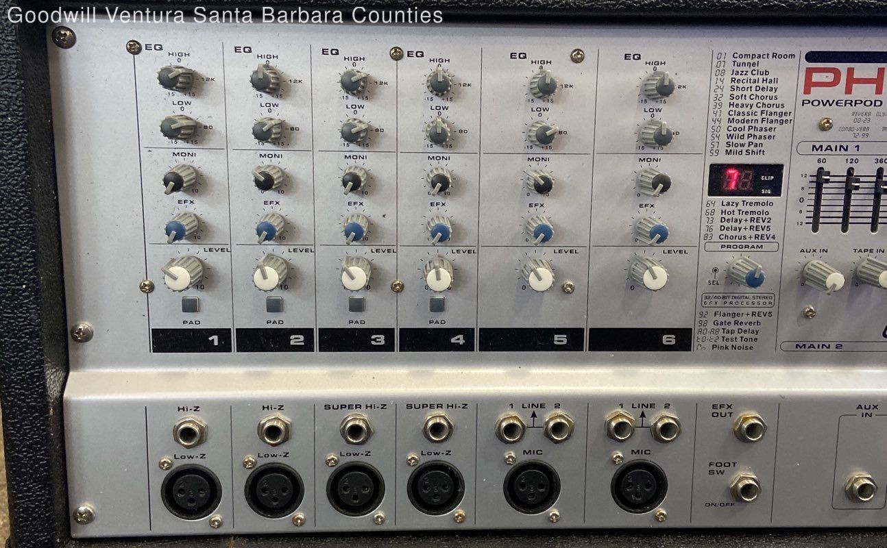 Phonic620 Powerpod Plus 2x 100 w Powerd Mixer