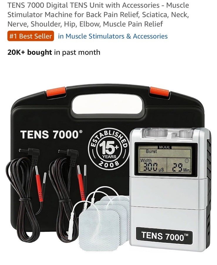 TENS 7000  Edition Digital TENS Unit with Accessories great price !!