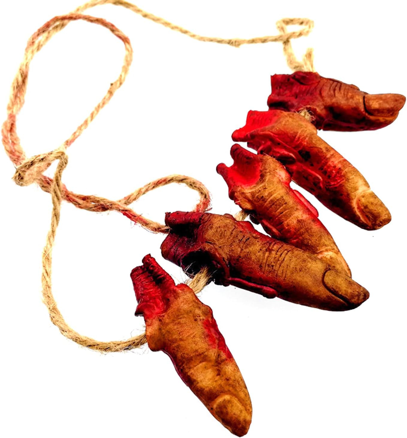 Bloody Severed Fingers Scary Fake Fingers Halloween Broken Body Parts Party Hang