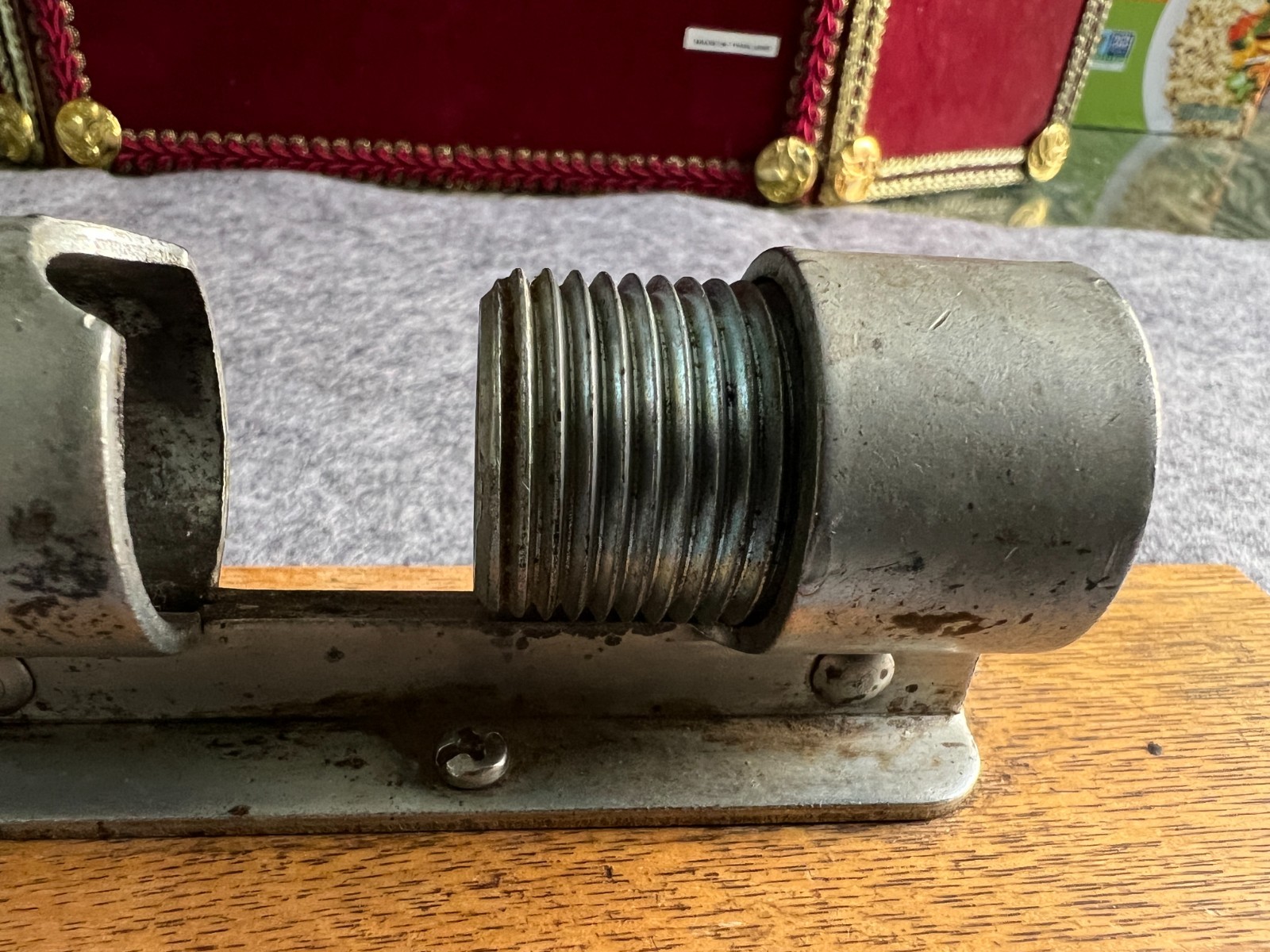 Vintage Small Manual Arbor Press Tabletop Bench Compression Tool