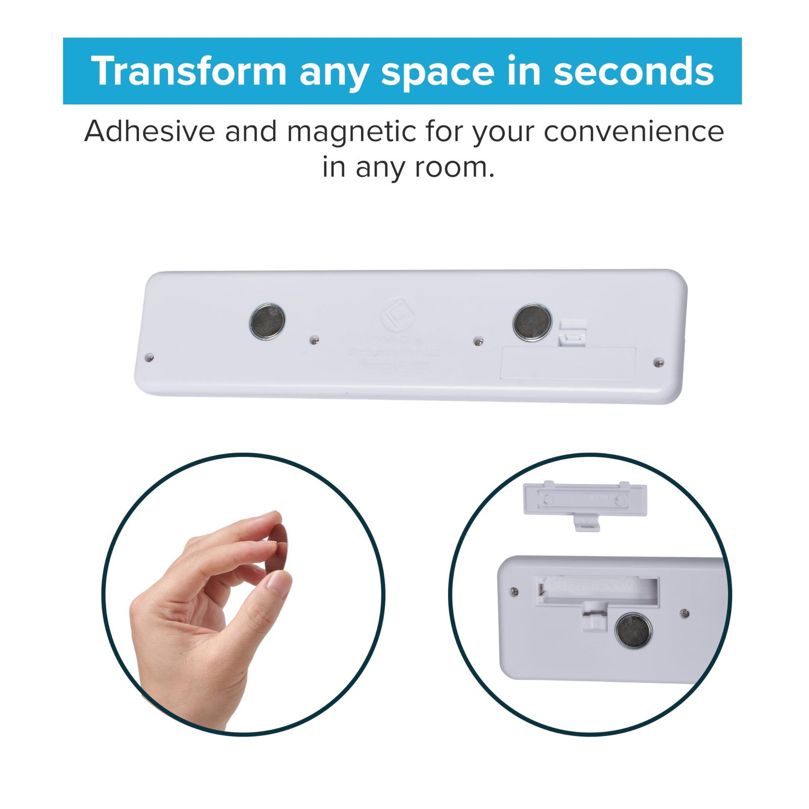 Brilliant Evolution 0.9" Ultra-Thin Wireless Under Cabinet 1 pack, White