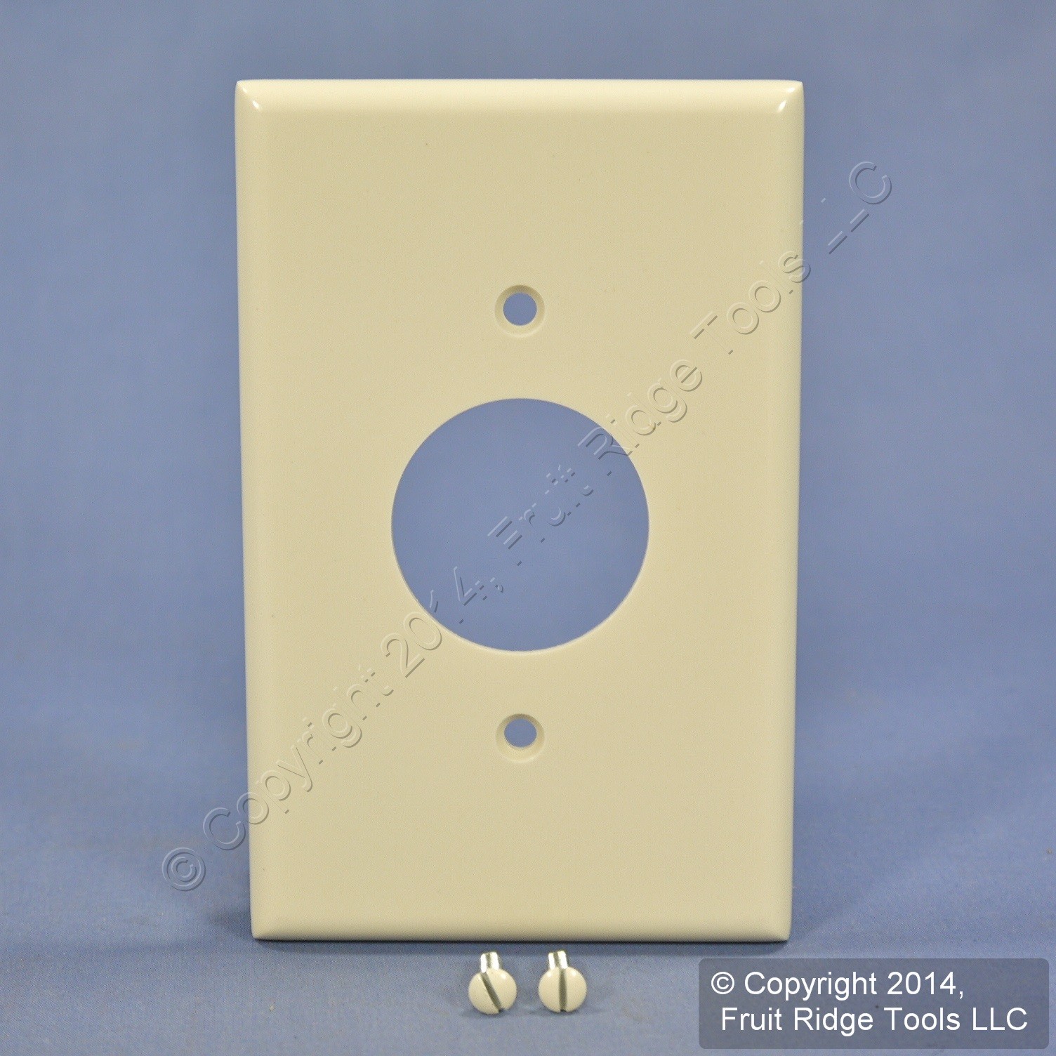 Leviton 80504-T Light Almond 1-Gang Single 1.406" Outlet Thermoset Midway Cover