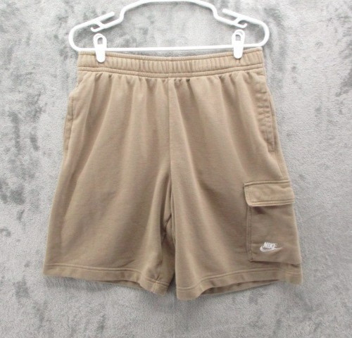 Nike Shorts Mens Medium Tan Sportswear French Terry Casual Gym Athleisure