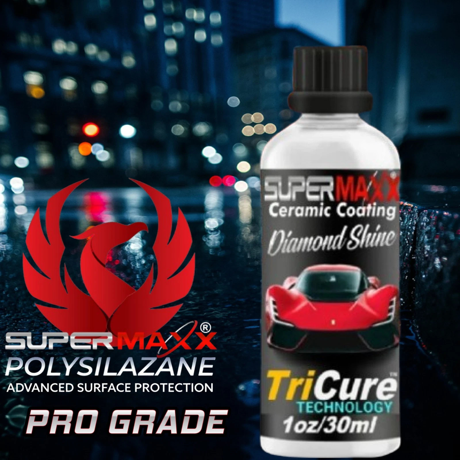CERAMIC CAR COATING 5 YEAR SCRATCH RESISTANT "ADVANCED 9H PROTECTION PRO GRADE"