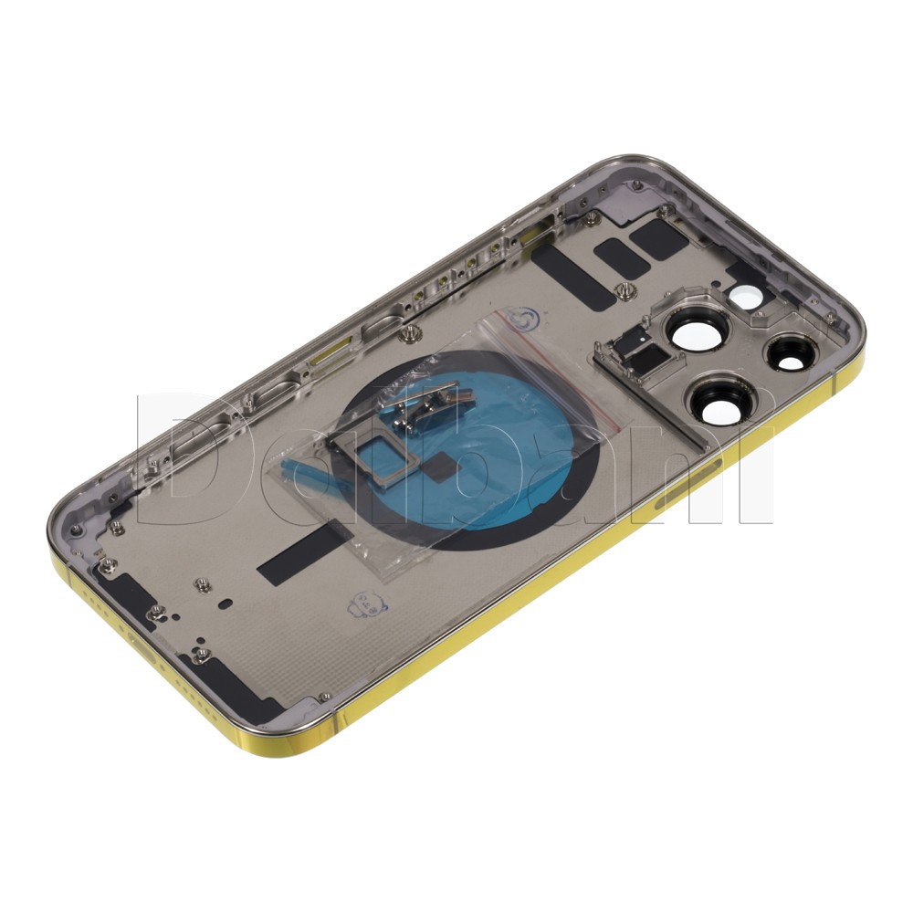 Silver Replacement Frame For iPhone 14 Pro Max Battery Cover White (US E-SIM)