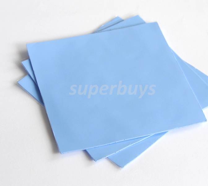 1pc Blue 100mm 100x 0.5mm Silicone Thermal Pad Sheet CPU Computer Sink HeatSink