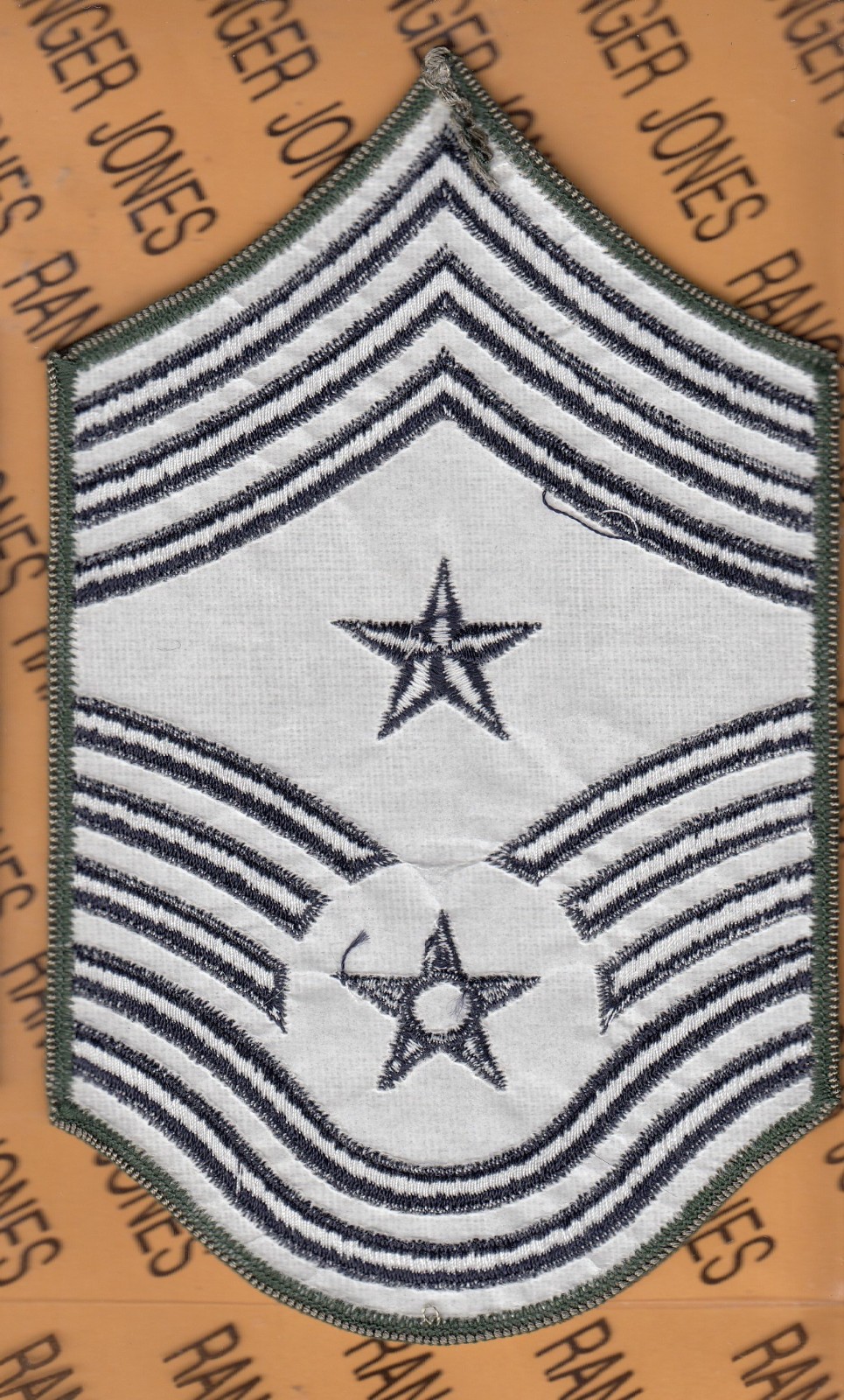 USAF Air E-9 Command Chief Master Sergeant CCM AFBU rank ~6.75" single patch B