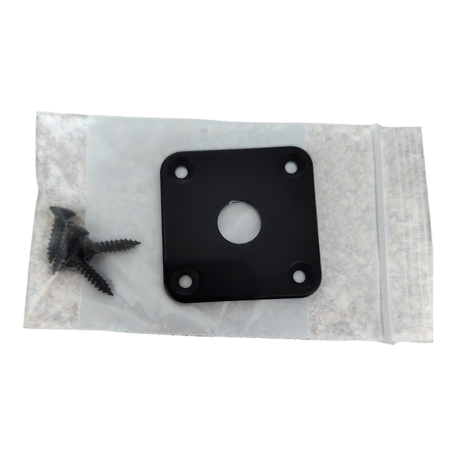 Black Finish US Spec Flat LP Style Jackplate with screws