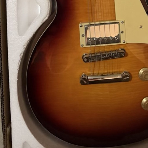 Brown electric guitar - Flame maple top HH pickups mahogany neck US warehouse