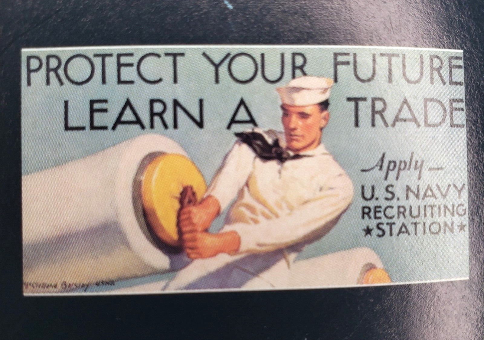 WWII "Learn a Trade" Poster Reprint United States Navy
