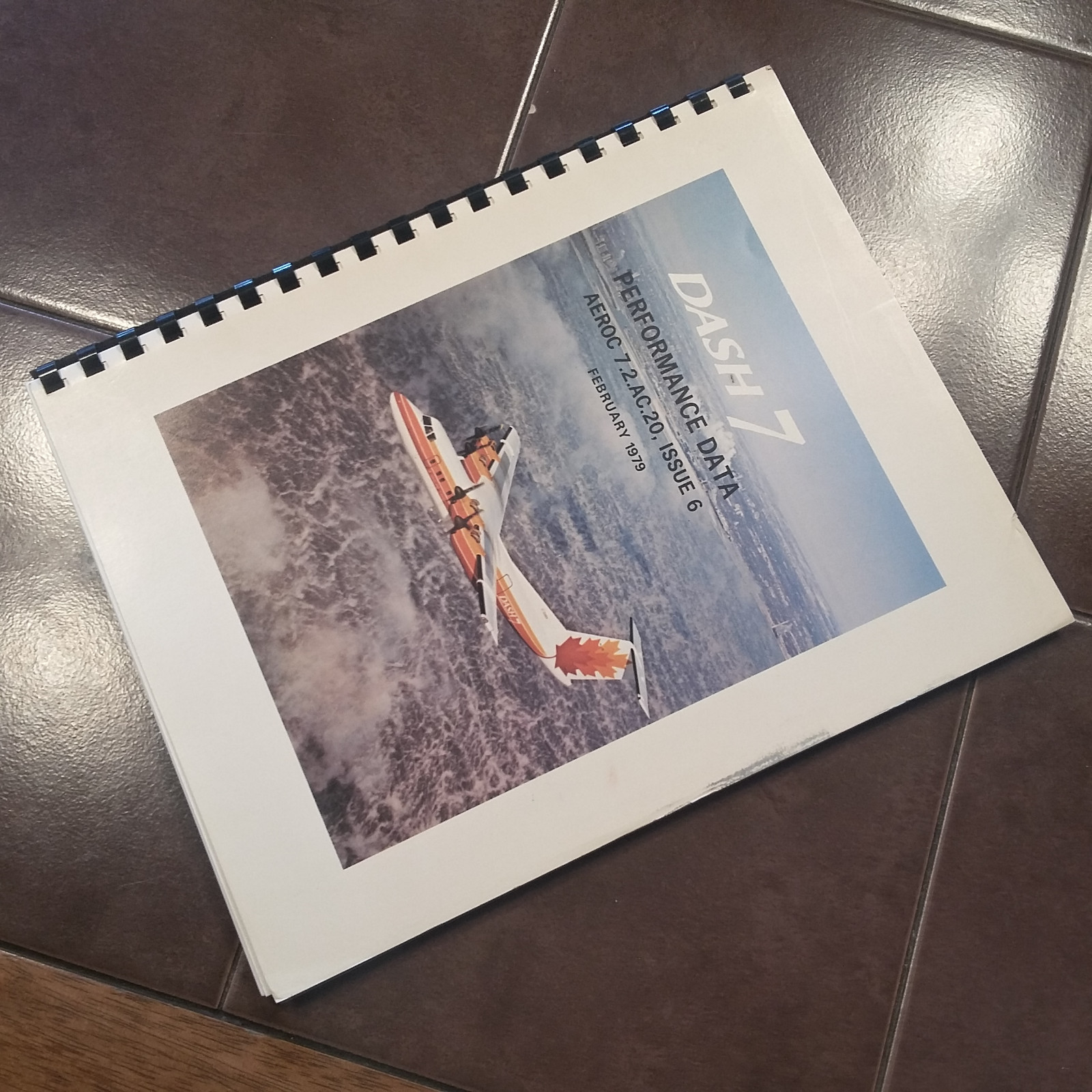 de Havilland Dash 7 Quiet STOL Performance Data Booklet Manual