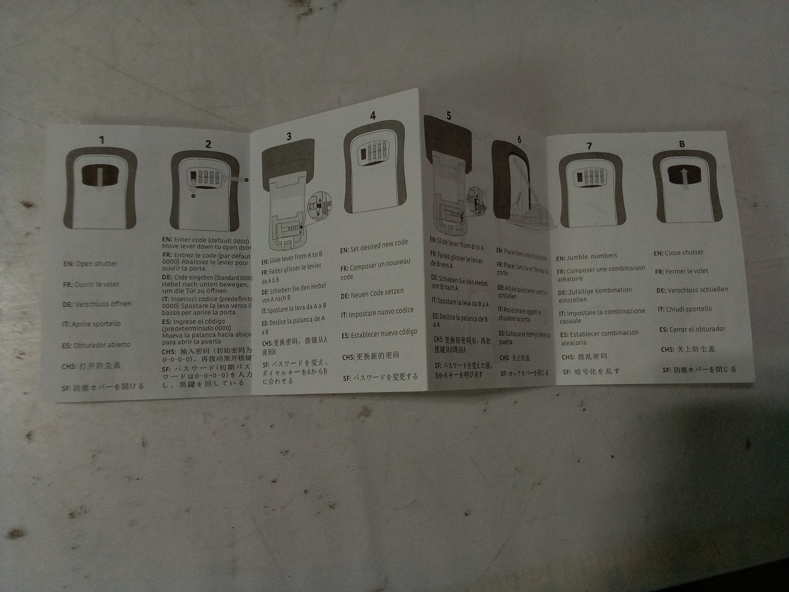 SwipeLock Combination Key Safe Box