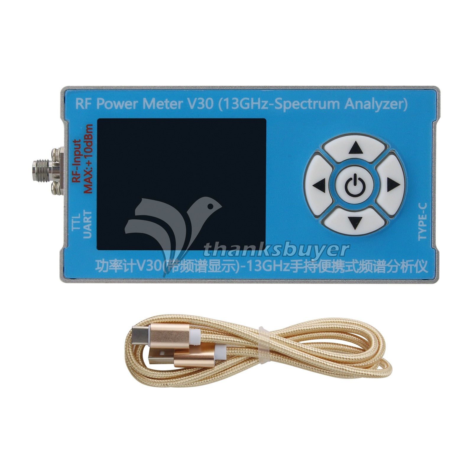 V30 Power Meter Spectrum Display Spectrum Analyzer USB Type-C