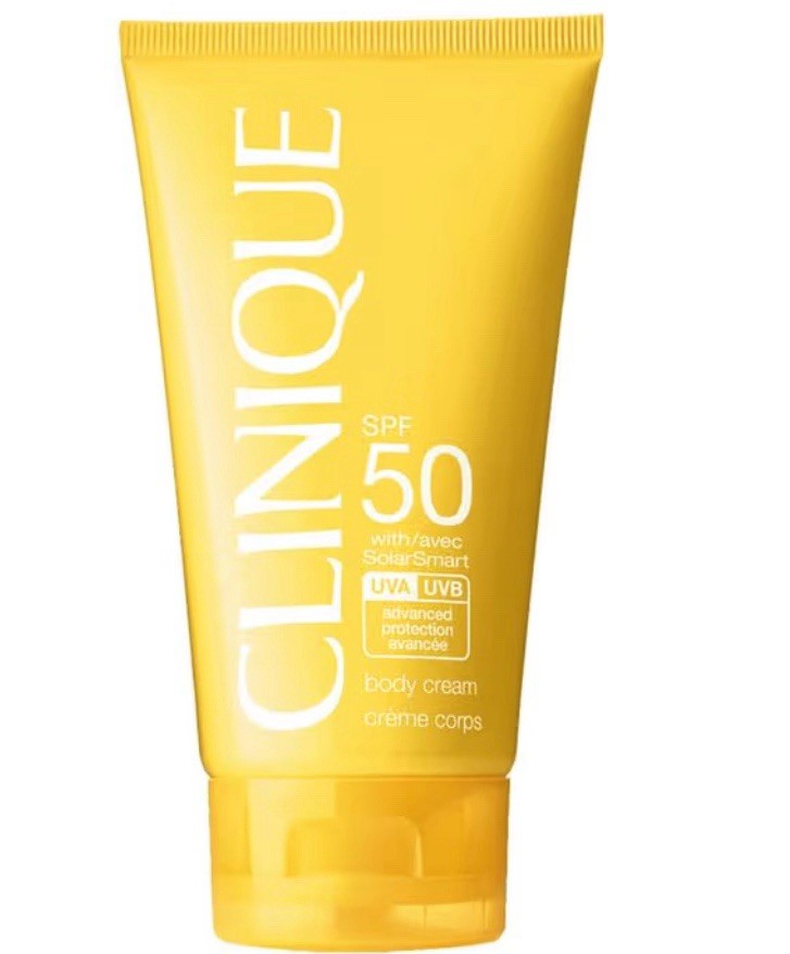 New Clinique Broad Spectrum SPF 50 Sunscreen Body Cream White - 5oz/150ml NIB