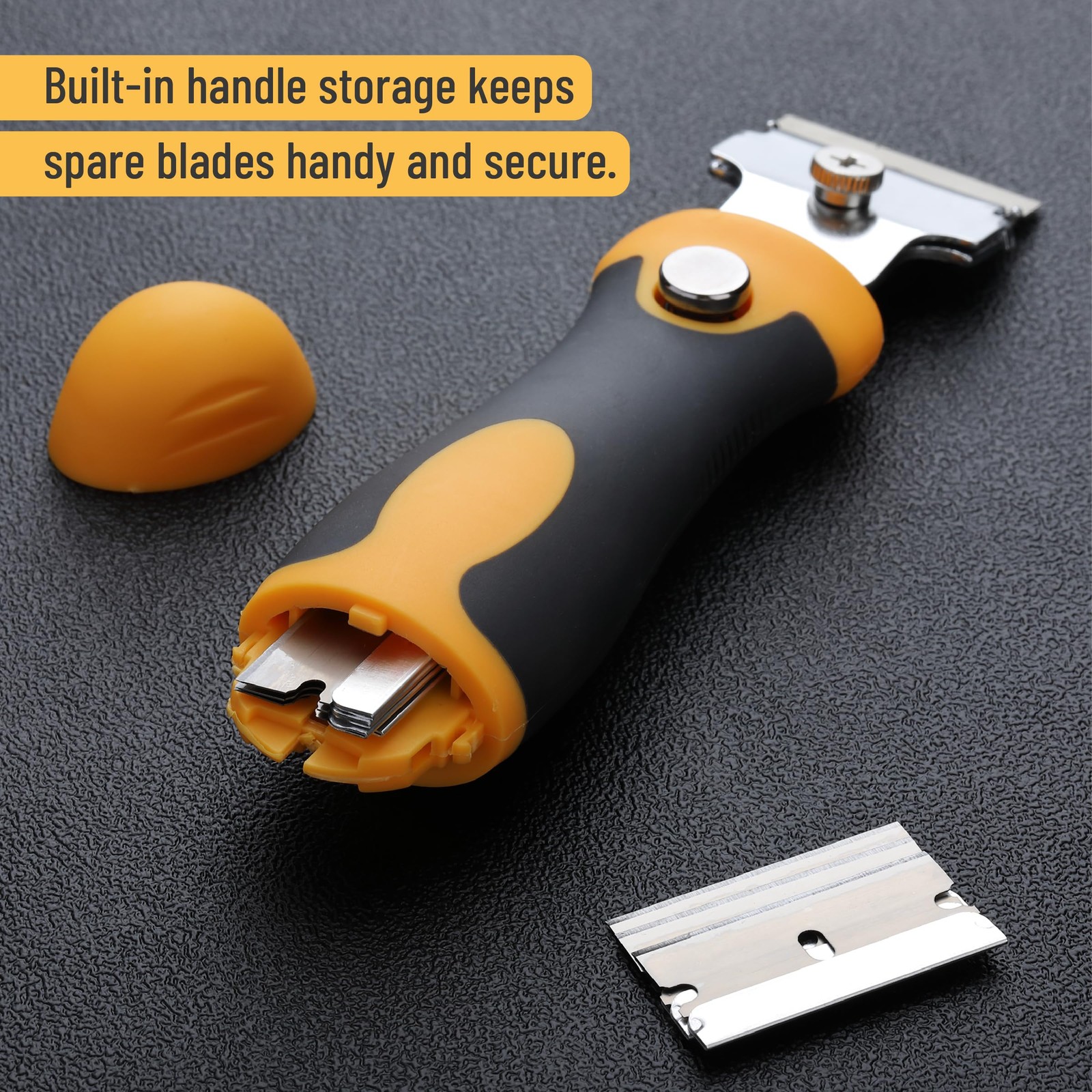 Bates Razor Blade Scraper Set, 2 Pack, Standard & Adjustable Handle