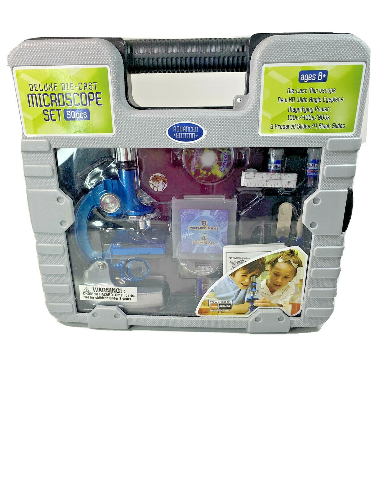 Deluxe Die-Cast 50 pc. Microscope Set Advanced Edition New