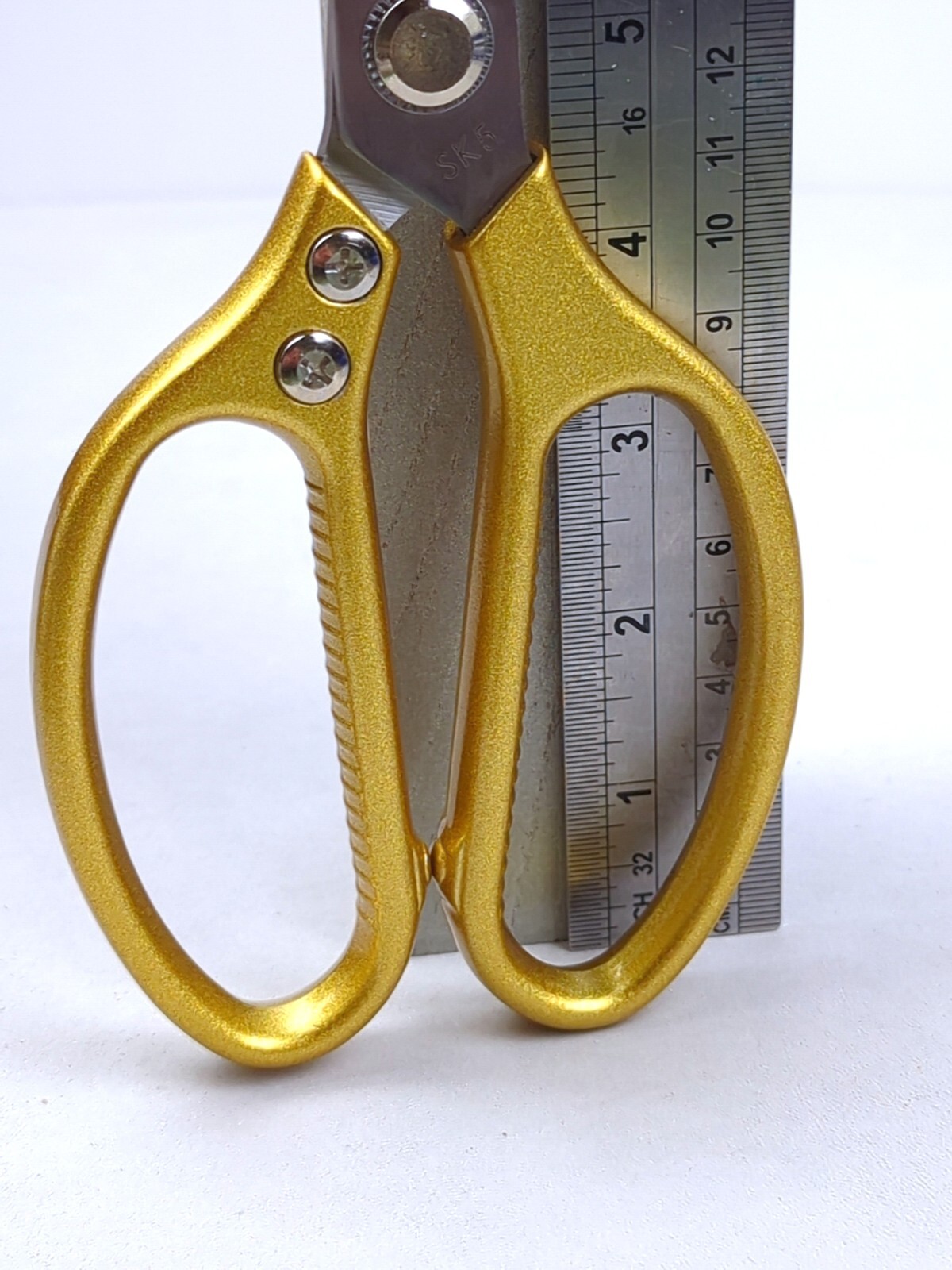 Multi-Function KITCHEN SCISSORS/SHEARS, Heavy Duty, JUMBO Size, GOLD Handle, SK5