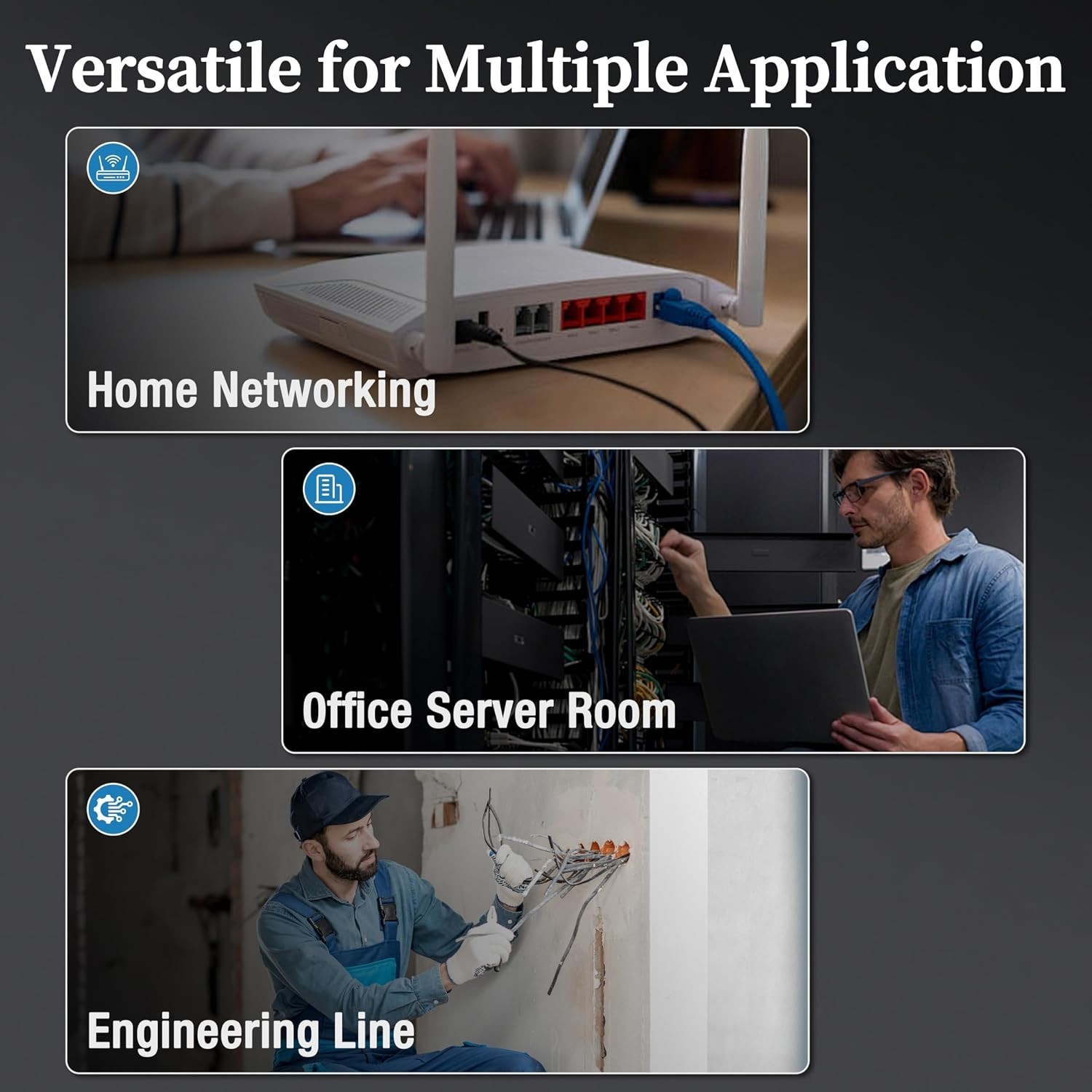 Professional Network & Cable Tester with Line Finder & Fault Detection