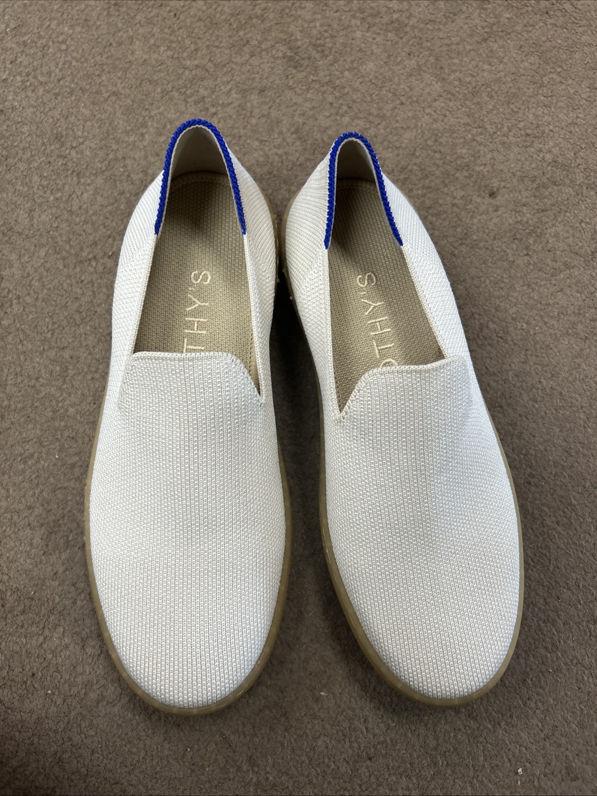 Rothy’s The Original Slip On Sneaker White Womens Size 5.5