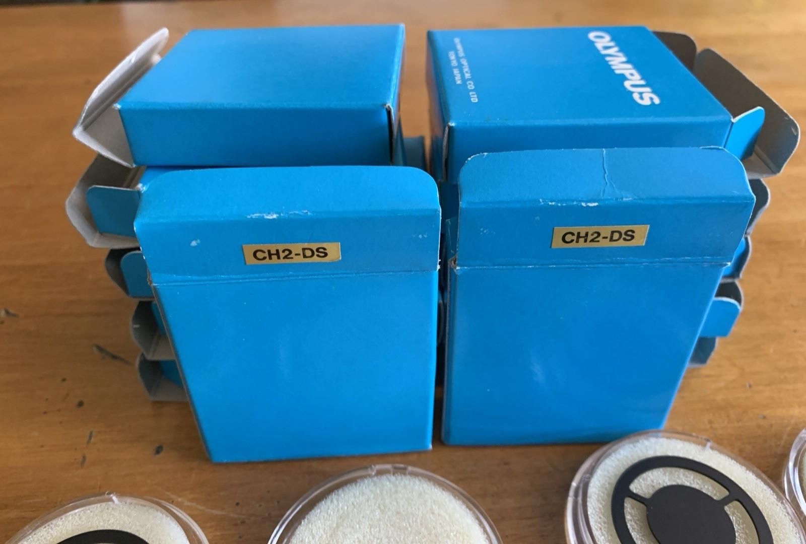 12 Olympus CH2-DS Darkfield Light Stops for CH Microscopes, Dozen!