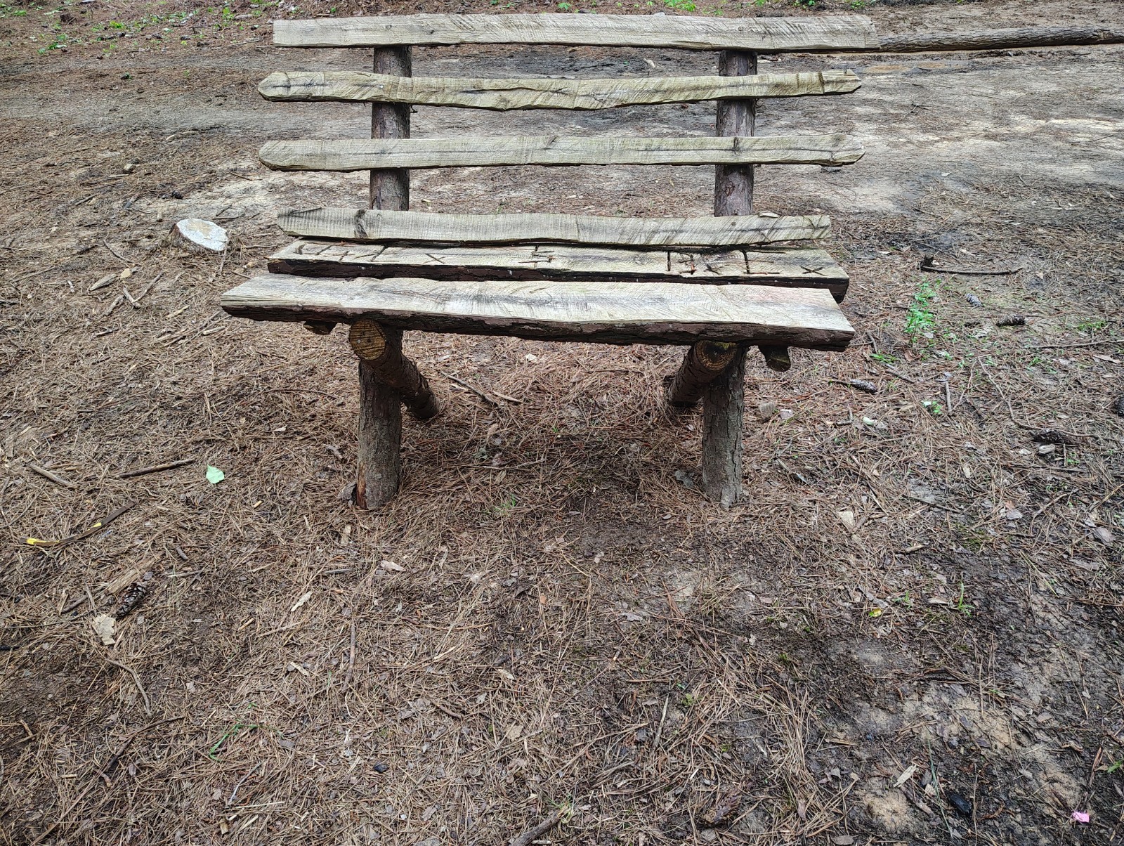 wooden bench