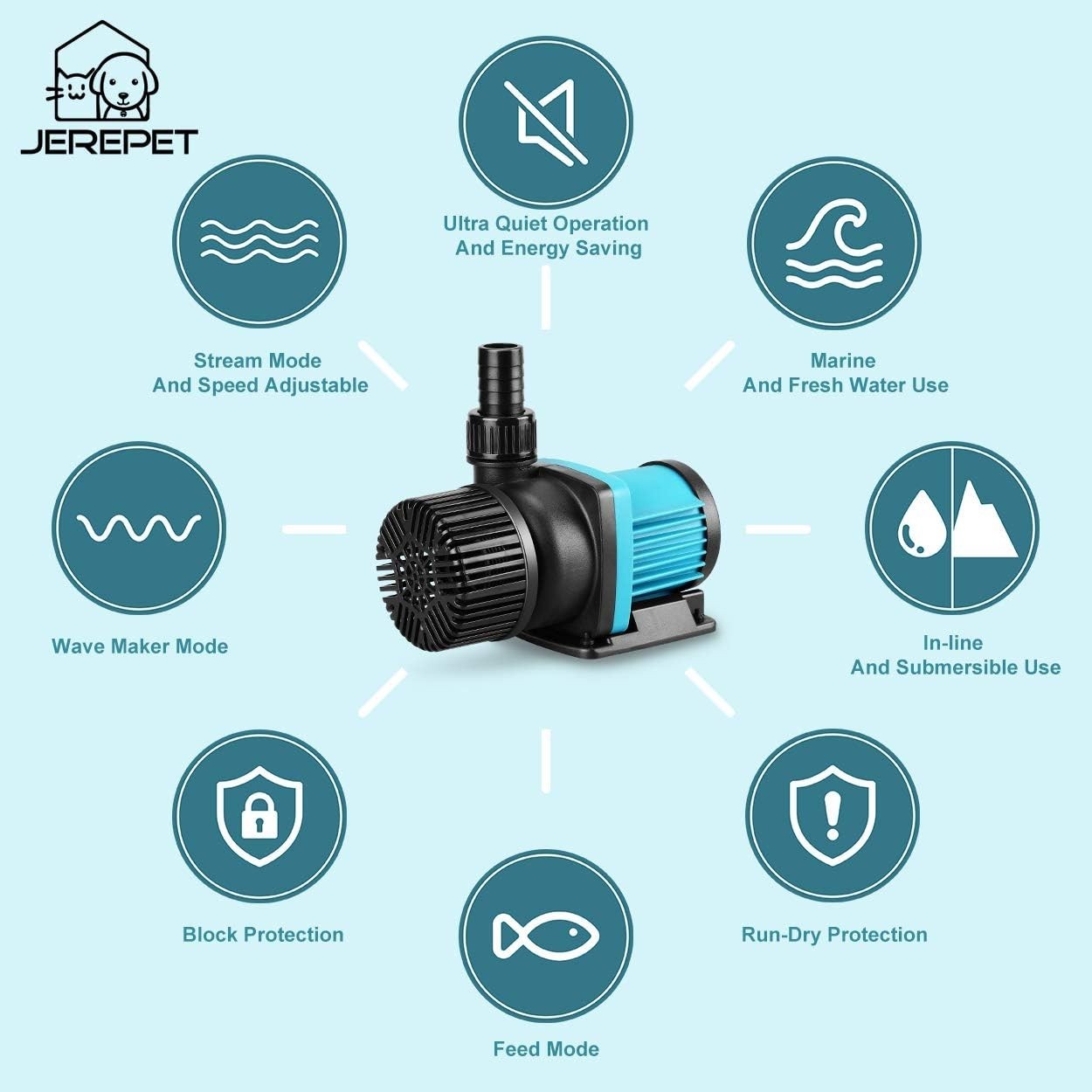 Versatile 24V DC Hydroponic & Aquarium Pump - Reliable & Durable Design