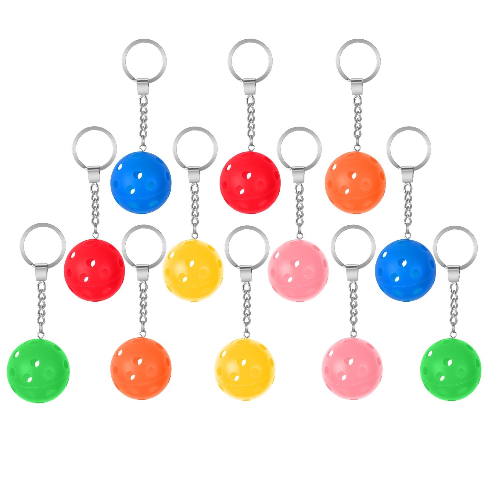 12 PCS Pickleball Keychain Mini Sports Bag Charm Gift for Pickleball Lovers