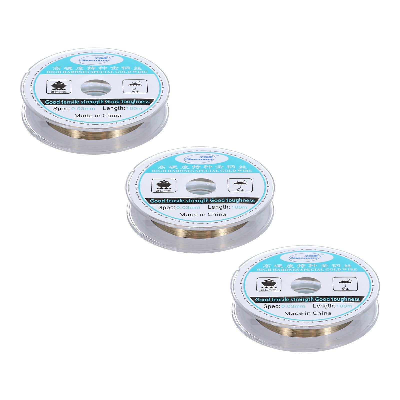 3pcs 100m Molybdenum Screen Cutting Wire Line Phone LCD Glass Separate 0.03mm