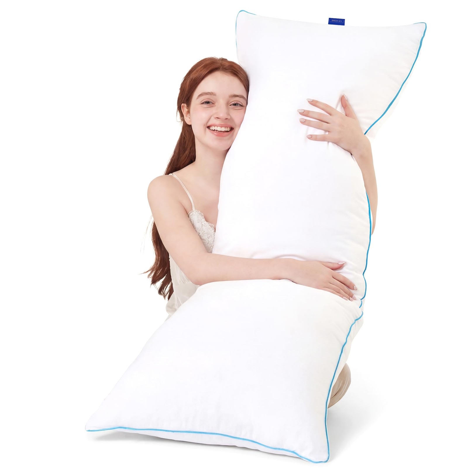 YZ HOME Memory Foam Body Pillow Insert - Full 20 Inchx54 Inch, White New