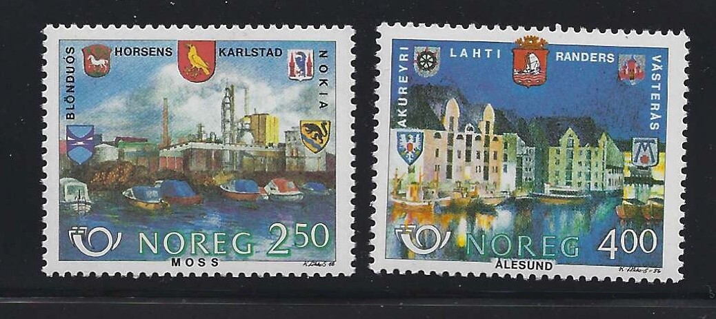 Norway 1986 NK 996-97 SG 983-84 MNH Nordic countries