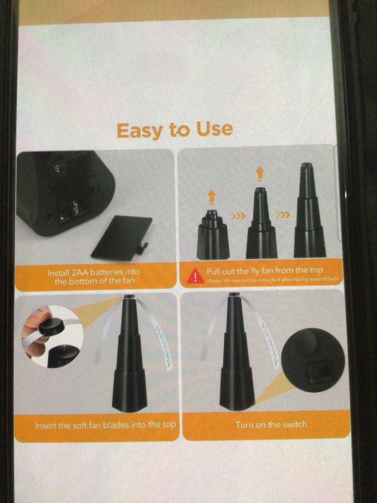 Fly Repellent Fan 3 pack