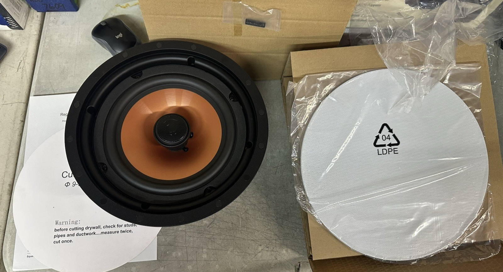 NEW My Fun Round (MFR) 8” Ceiling Speaker 120W 2way In Ceiling/Wall Round 8OHMS