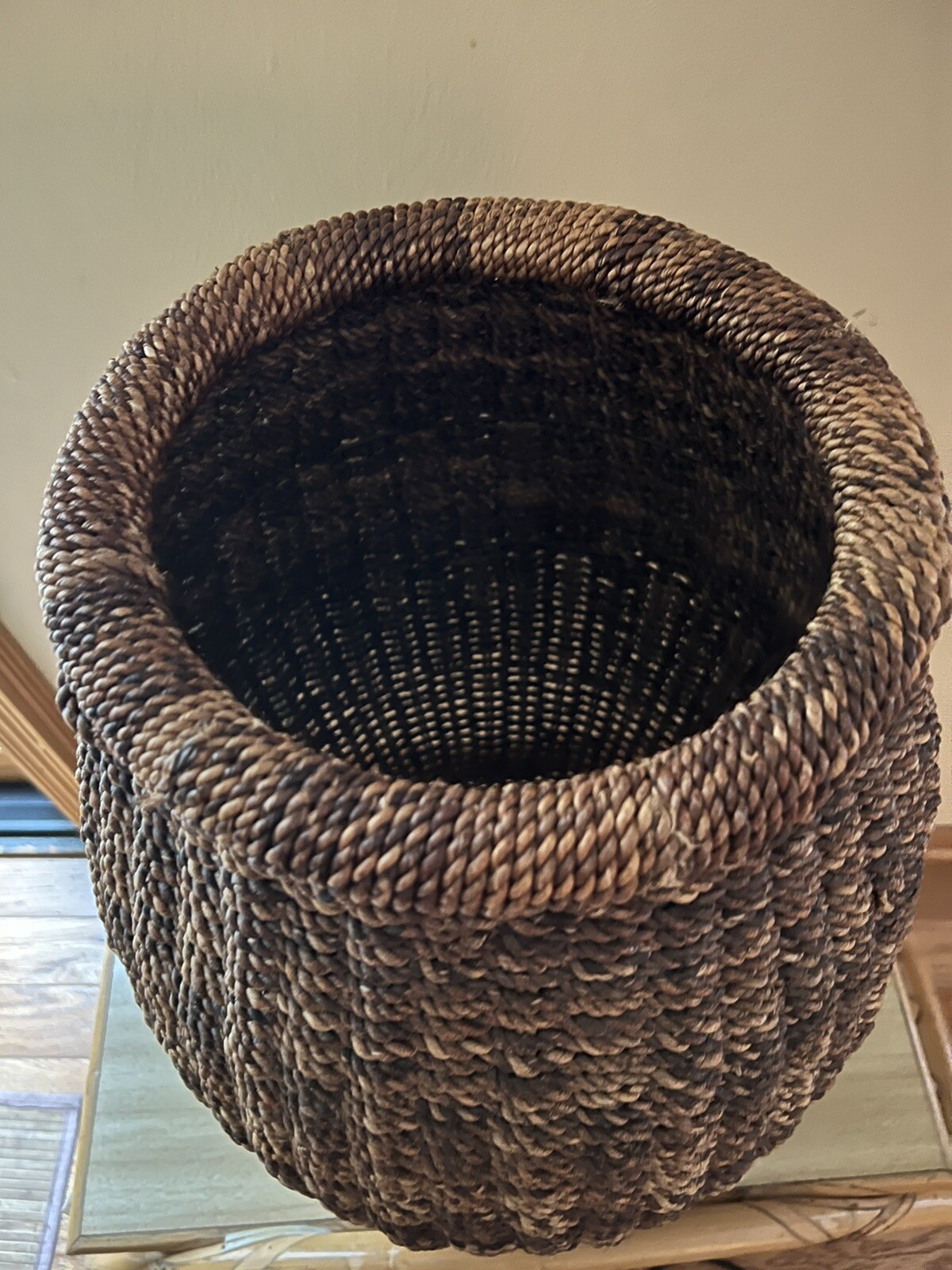 Crate And Barrel Large Floor Basket