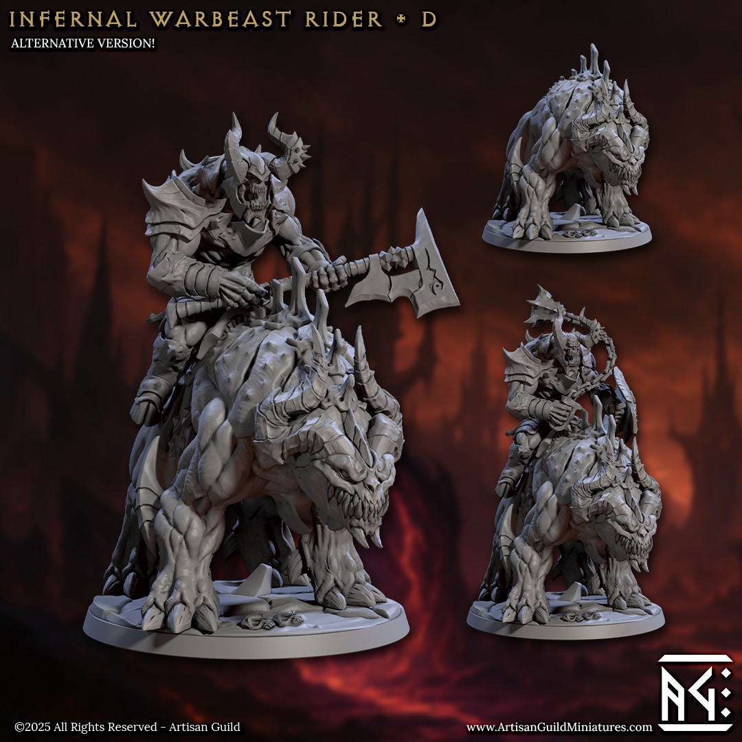 Infernal Warbeast - Flail Axe Hellhound - Artisan Guild - Dungeons and Dragons