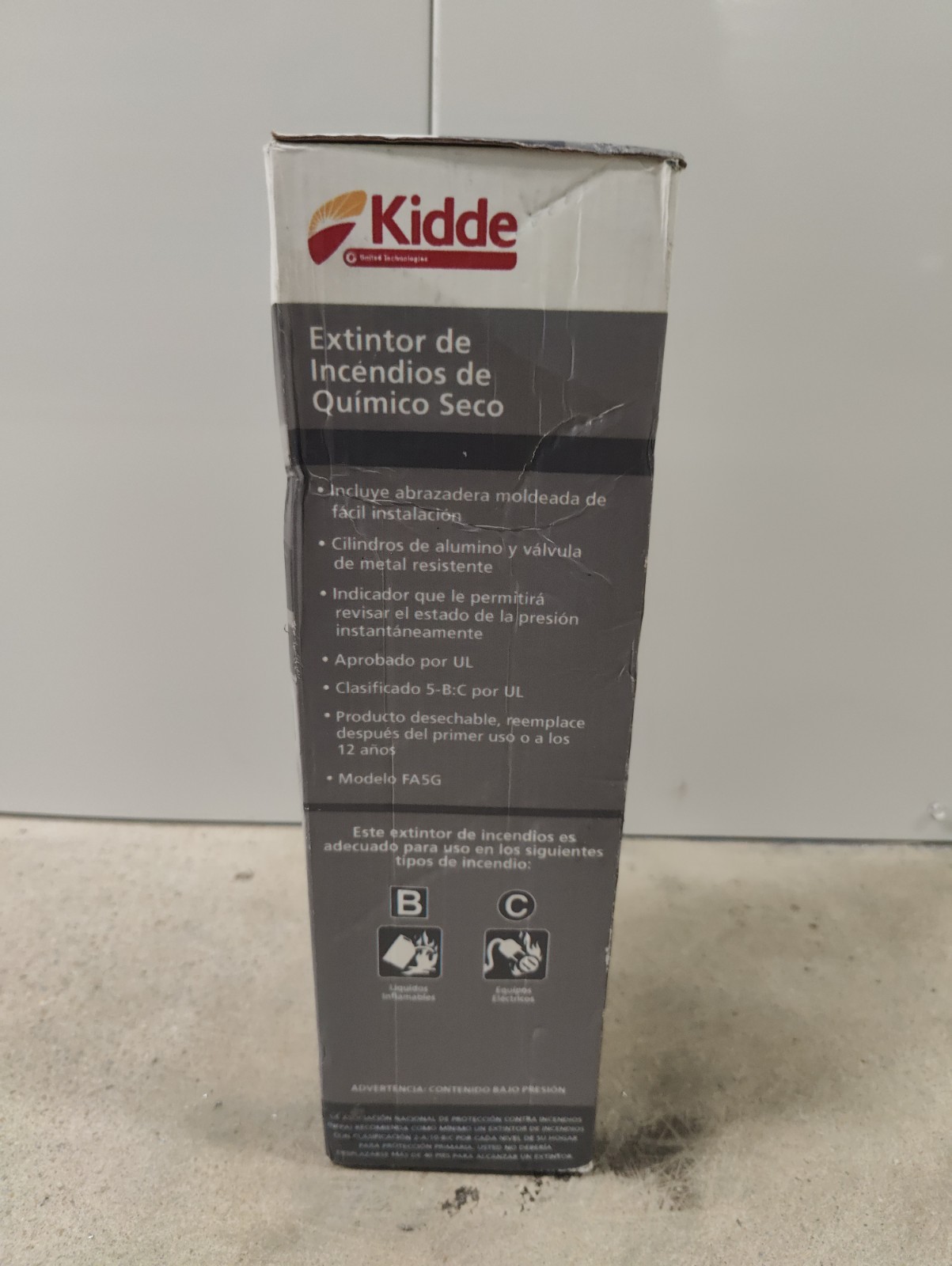 Kidde Regular Dry Chemical Fire Extinguisher, Strap Bracket Included - (3.2 Lbs)