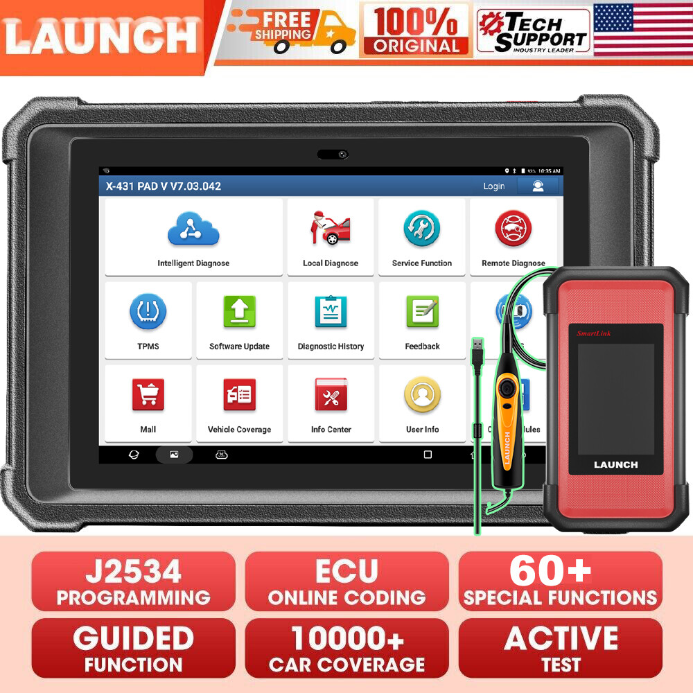 2026 LAUNCH X431 PAD V II ELITE PAD 7 Diagnostic Scanner Key Programming Coding
